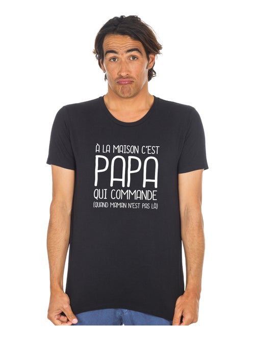 T-shirt Homme - A LA MAISON C'EST PAPA QUI COMMANDE 2 WAF - Kiabi