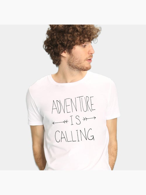 T-shirt Homme - ADVENTURE IS CALLING - Kiabi