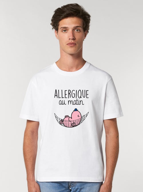T-shirt Homme - ALLERGIQUE AU MATIN - Kiabi
