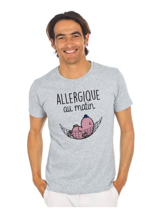 T-shirt Homme - ALLERGIQUE AU MATIN