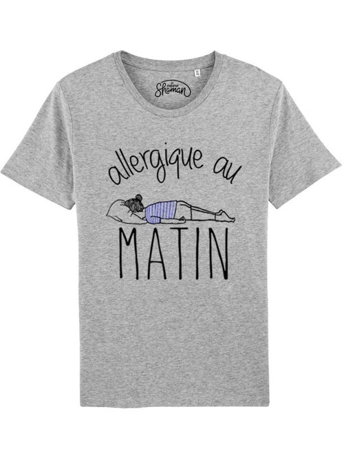 T-shirt Homme - ALLERGIQUE AU MATIN - Kiabi