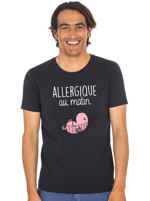 T-shirt Homme - ALLERGIQUE AU MATIN - Kiabi
