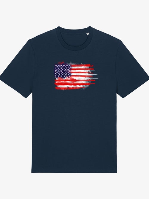 T-shirt Homme - AMERICAN SPATTER FLAG - Kiabi