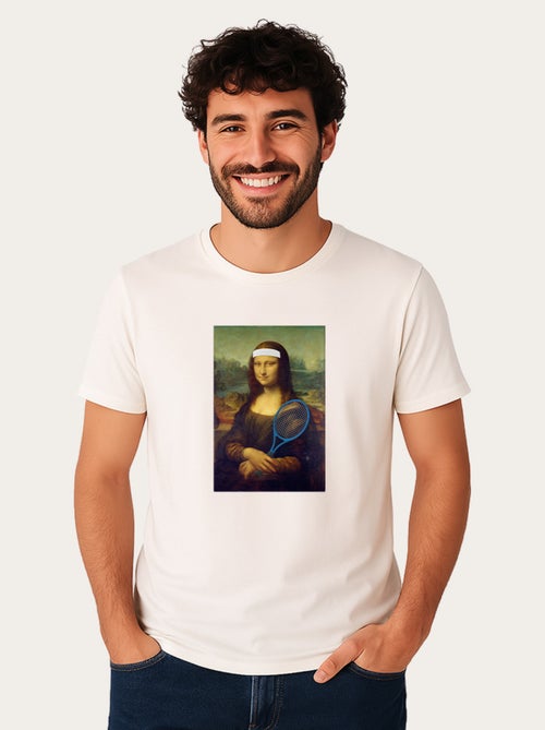 T-shirt Homme - APOH MONA LISA TENNIS - Kiabi