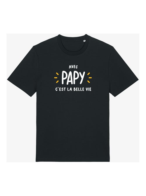 T-shirt Homme - AVEC PAPY C'EST LA BELLE VIE - Kiabi