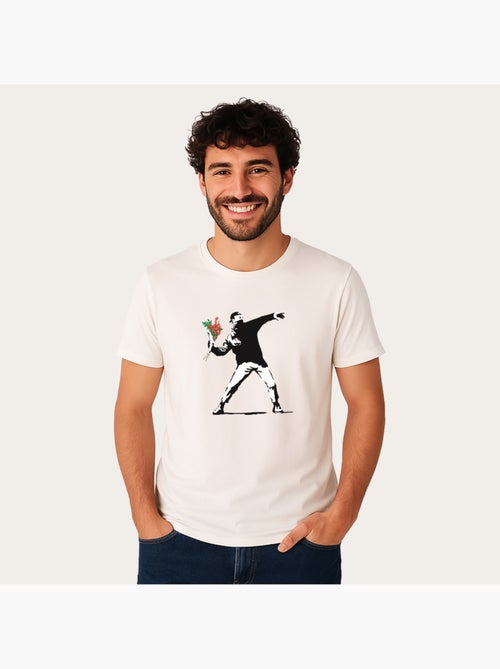 T-shirt Homme - BANKSY LOVE - Kiabi