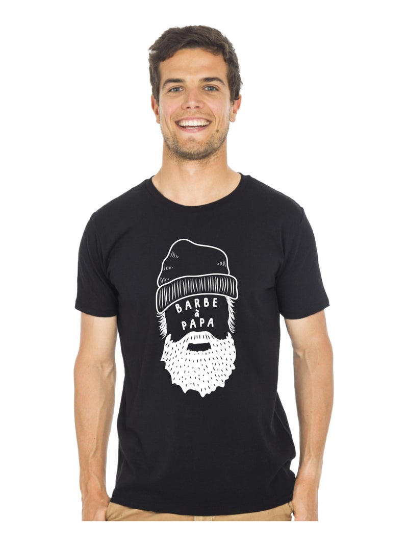 T-shirt Homme - BARBE À PAPA Noir - Kiabi