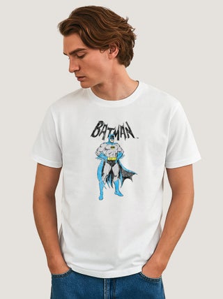 T-shirt Homme - BATMAN GREY & BLUE