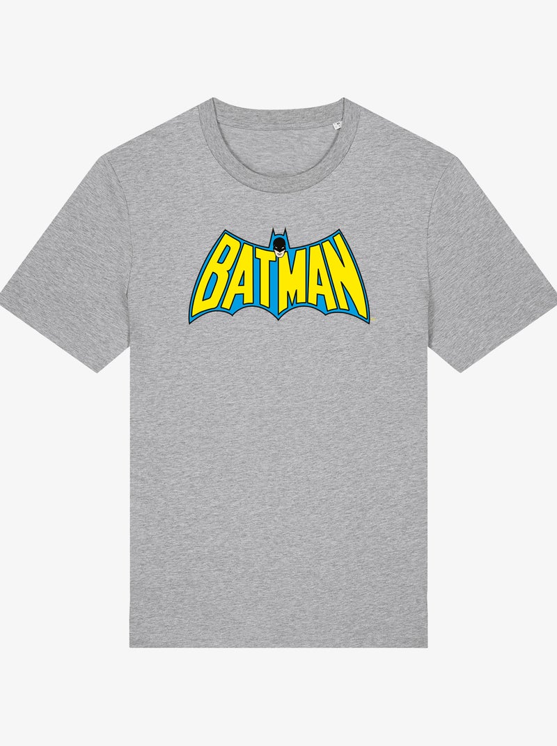 T-shirt Homme - BATMAN LOGO YELLOW BLUE Gris chiné - Kiabi