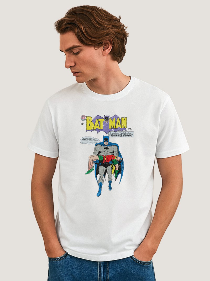 T-shirt Homme - BATMAN & ROBIN Blanc - Kiabi