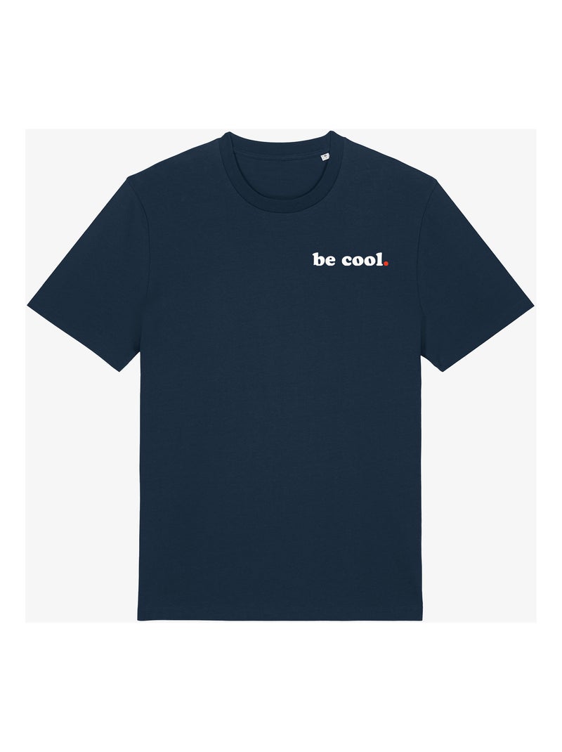 T-shirt Homme - BE COOL CŒUR Bleu marine - Kiabi