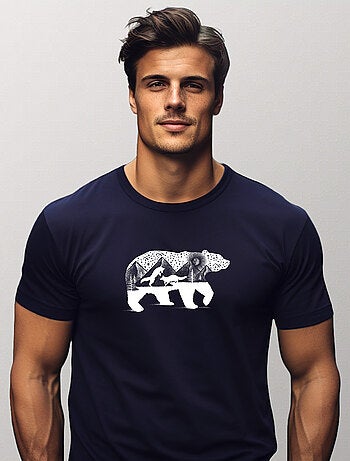 T-shirt homme - bear and foxes