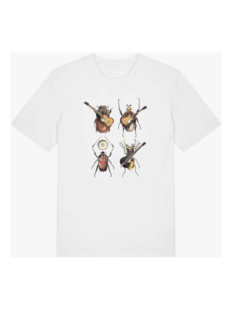 T-shirt Homme - BEETLES Blanc - Kiabi