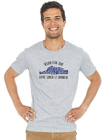 T-shirt homme - besoin d'un jour entre samedi et dimanche