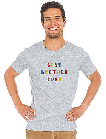 T-shirt Homme - BEST BROTHER EVER COLORÉ WAF