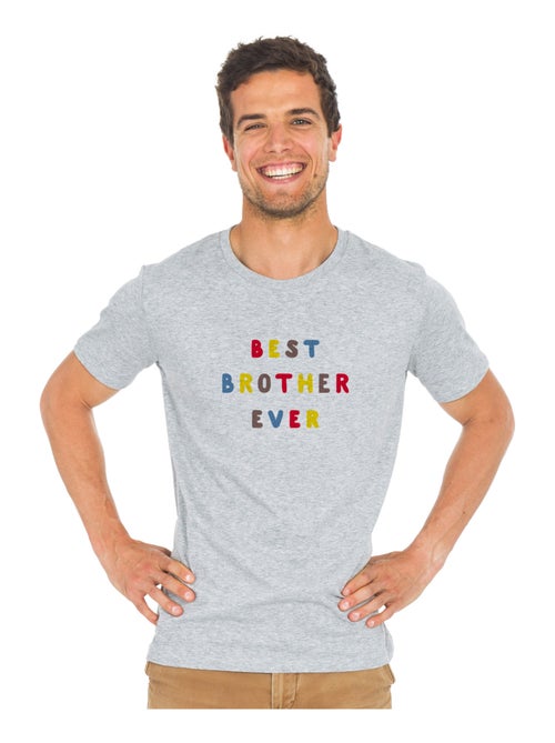 T-shirt Homme - BEST BROTHER EVER COLORÉ WAF - Kiabi