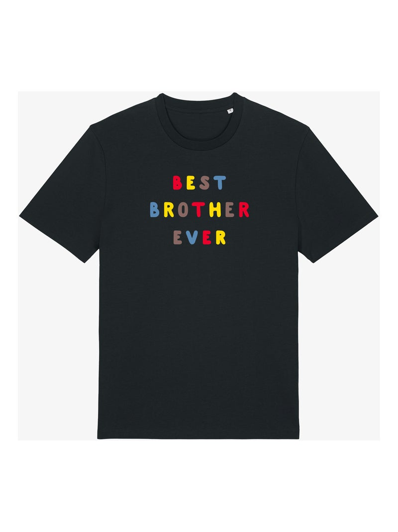 T-shirt Homme - BEST BROTHER EVER COLORÉ WAF Noir - Kiabi