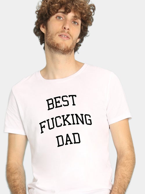 T-shirt Homme - BEST FUCKING DAD - Kiabi