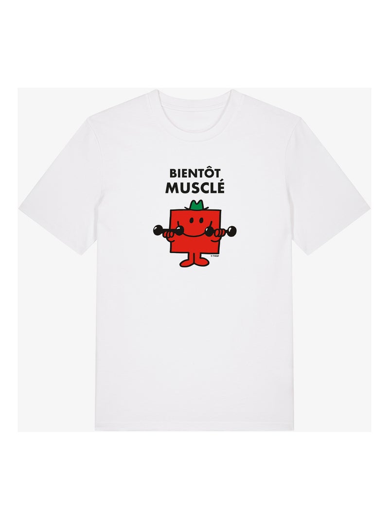 T-shirt Homme - BIENTOT MUSCLE Blanc - Kiabi