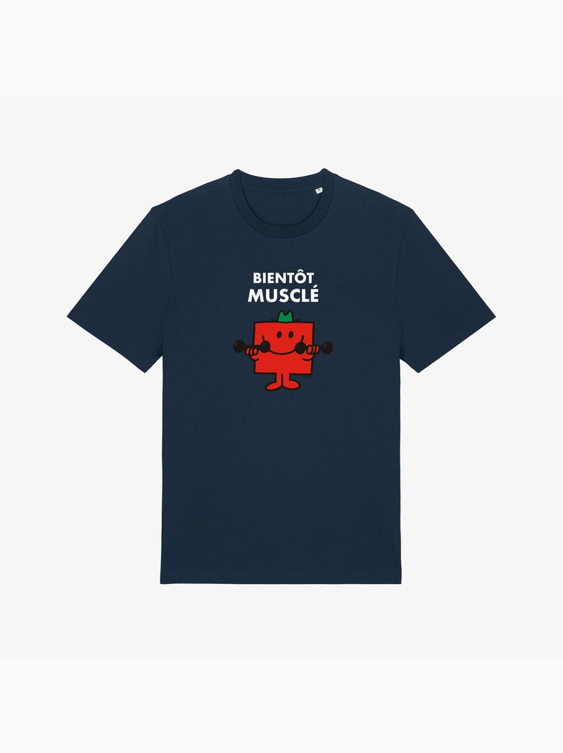 T-shirt Homme - BIENTOT MUSCLE Bleu marine - Kiabi
