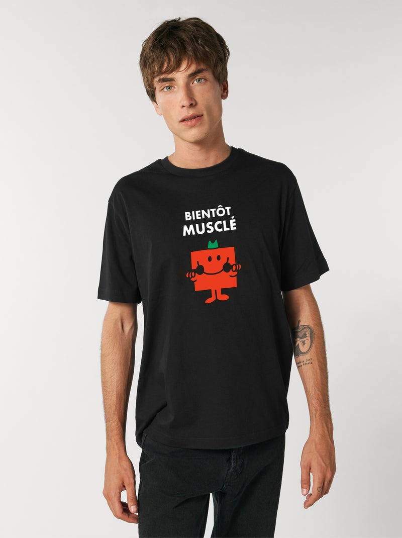 T-shirt Homme - BIENTOT MUSCLE Noir - Kiabi