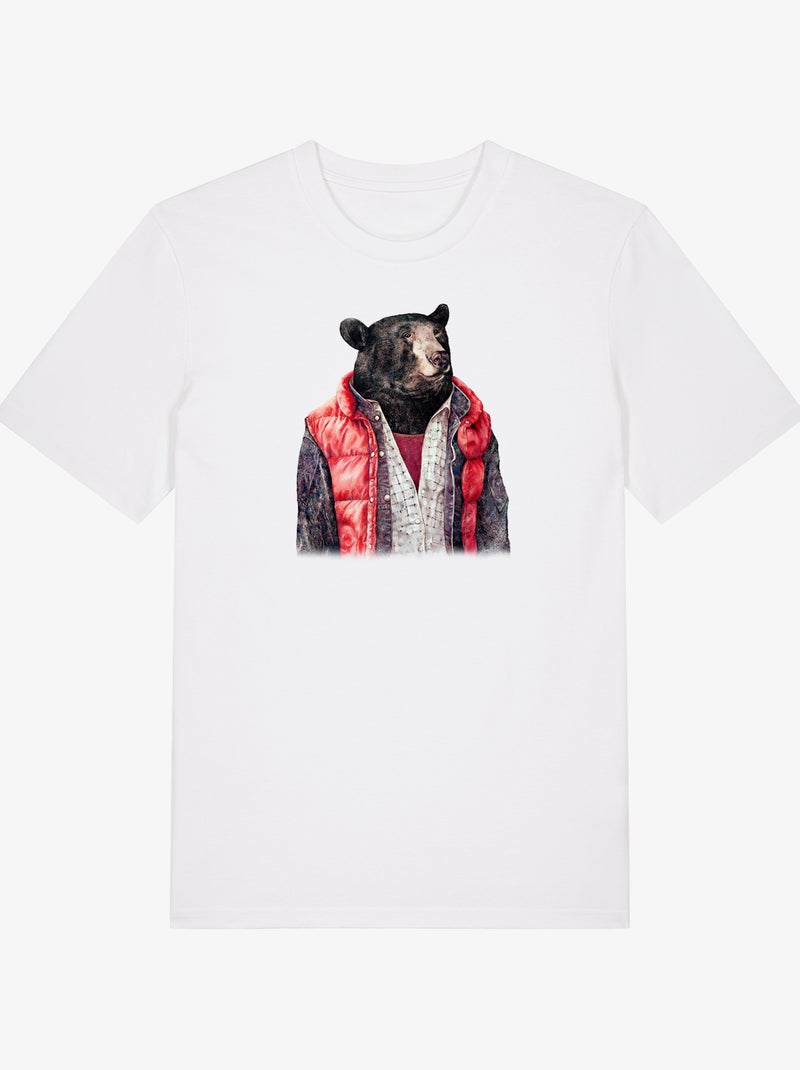 T-shirt Homme - BLACK BEAR Blanc - Kiabi