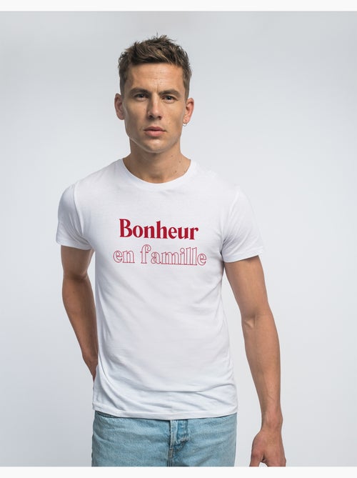 T-shirt Homme - BONHEUR EN FAMILLE - Kiabi