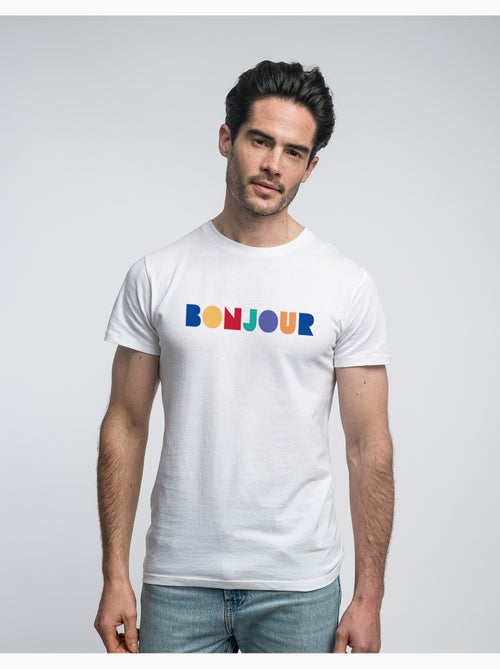 T-shirt Homme - BONJOUR COLORÉ - Kiabi