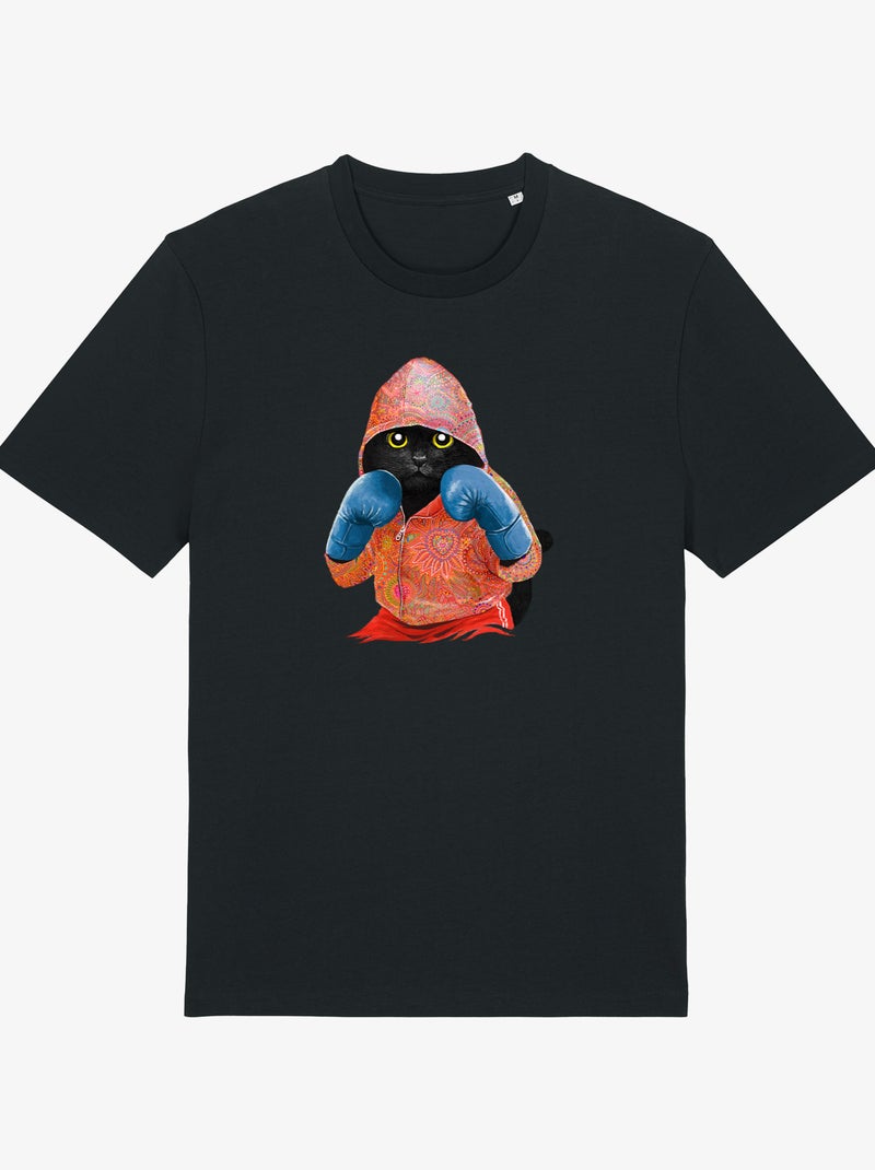T-shirt Homme - BOXING CAT BLACK Noir - Kiabi