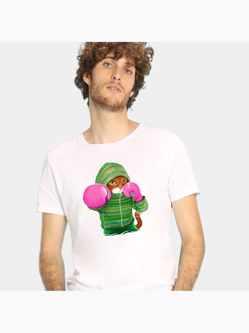 T-shirt Homme - BOXING CAT GINGER - Kiabi