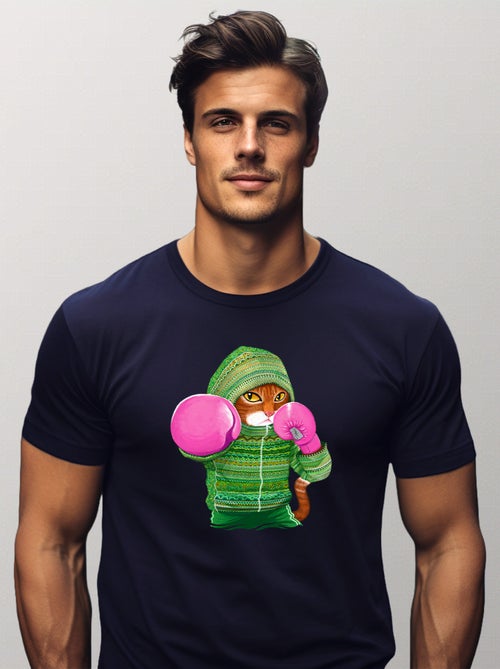 T-shirt Homme - BOXING CAT GINGER - Kiabi