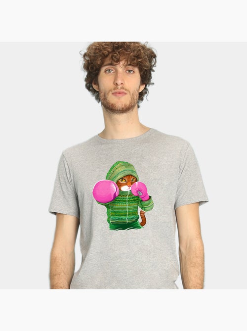 T-shirt Homme - BOXING CAT GINGER - Kiabi