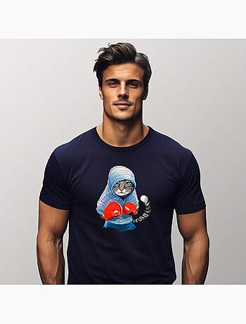 T-shirt Homme - BOXING CAT GREY