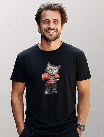 T-shirt Homme - BOXING CAT