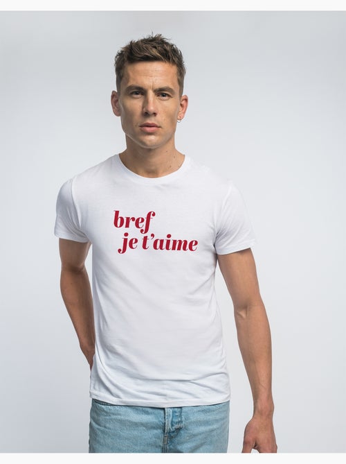 T-shirt Homme - BREF JE T'AIME MPT - Kiabi