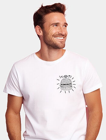 T-shirt Homme - BURGER PUNK CŒUR