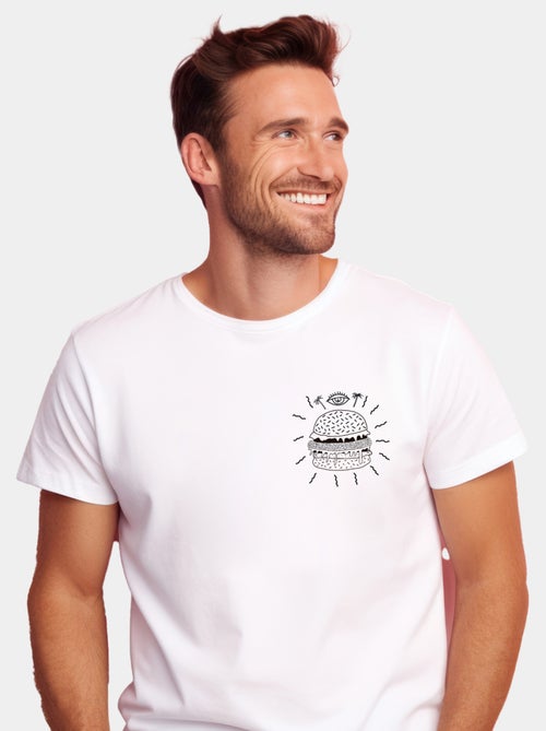 T-shirt Homme - BURGER PUNK CŒUR - Kiabi