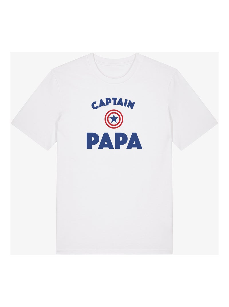 T-shirt Homme - CAPTAIN PAPA ENKR Blanc - Kiabi