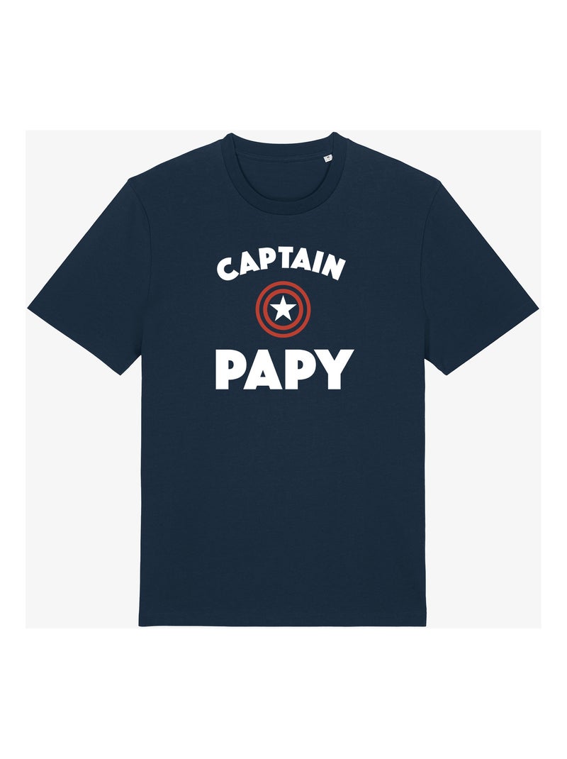 T-shirt Homme - CAPTAIN PAPY Bleu marine - Kiabi