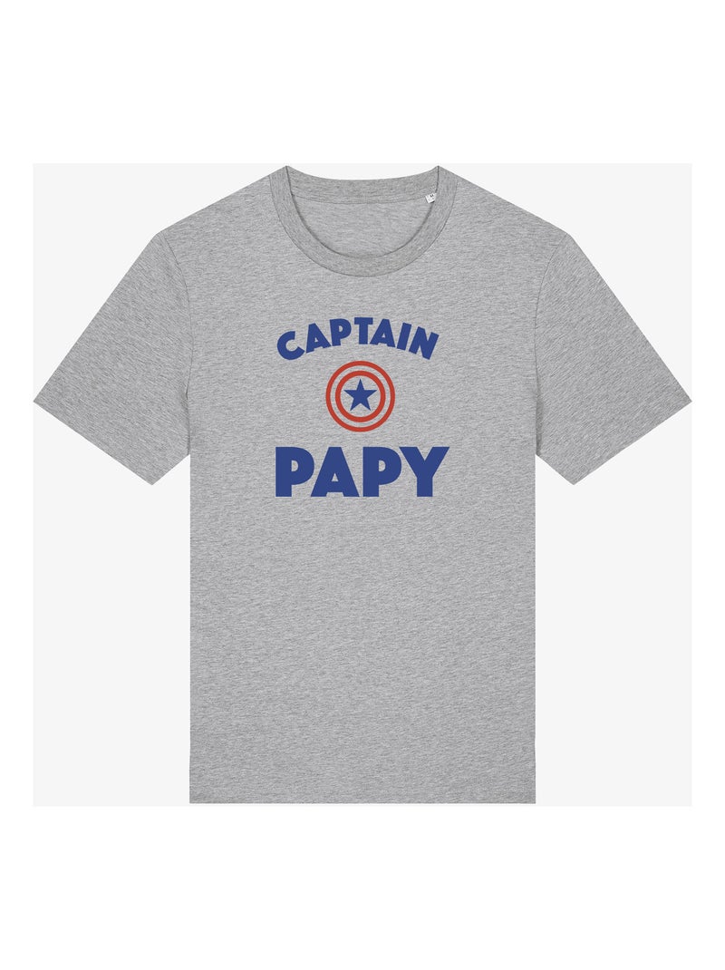T-shirt Homme - CAPTAIN PAPY Gris chiné - Kiabi