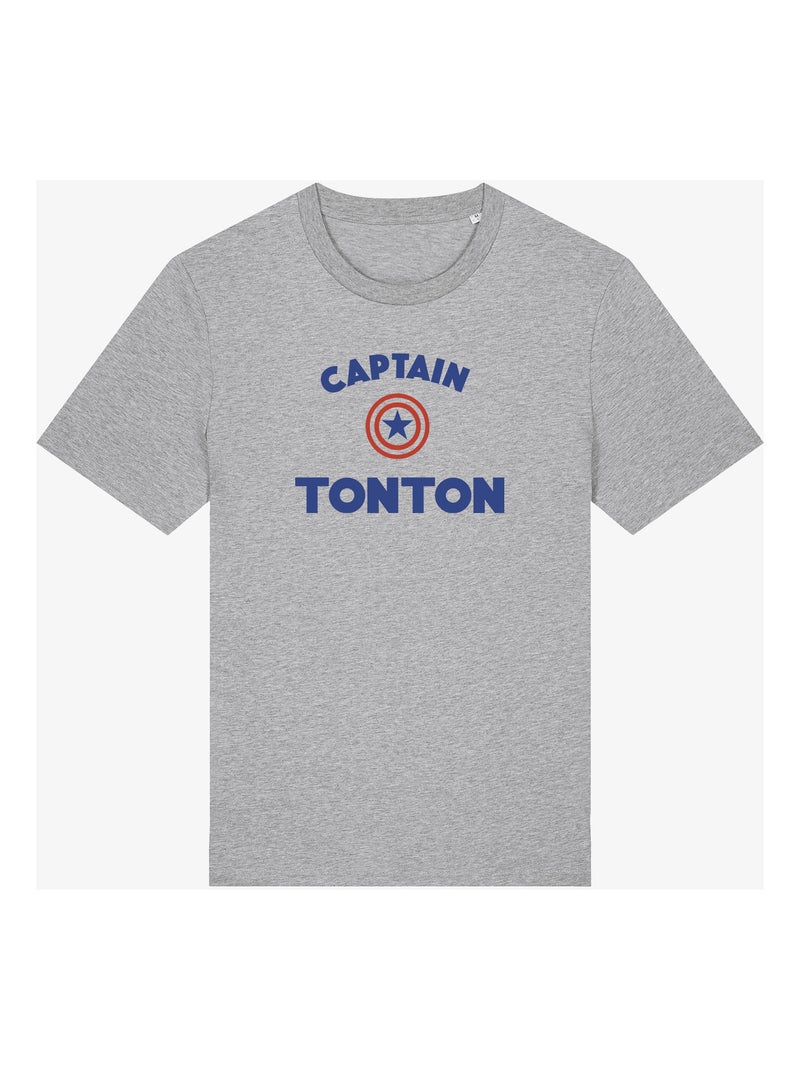 T-shirt Homme - CAPTAIN TONTON Gris chiné - Kiabi