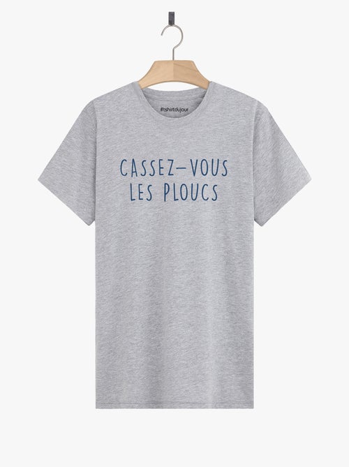T-shirt Homme - CASSEZ-VOUS LES PLOUCS - Kiabi