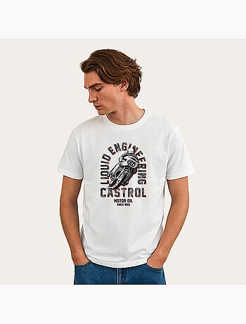 T-shirt Homme - CASTROL RETRO MOTORBIKE