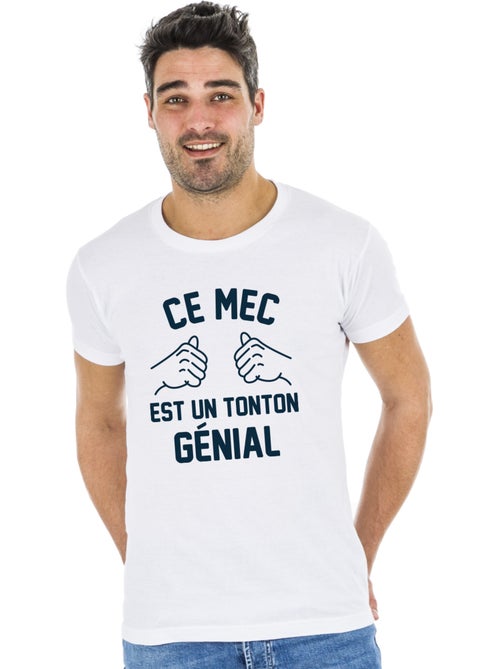 T-shirt Homme - CE MEC EST UN TONTON GÉNIAL - Kiabi