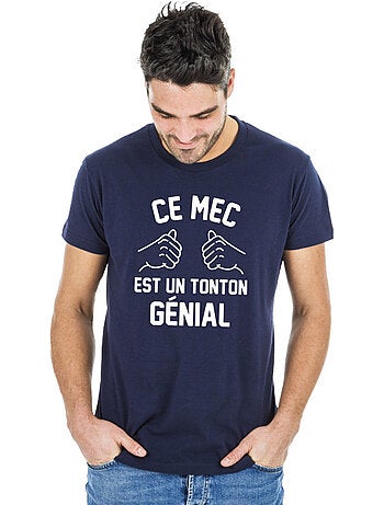 T-shirt Homme - CE MEC EST UN TONTON GÉNIAL
