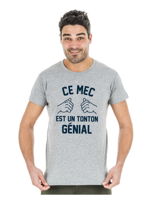 T-shirt Homme - CE MEC EST UN TONTON GÉNIAL - Kiabi