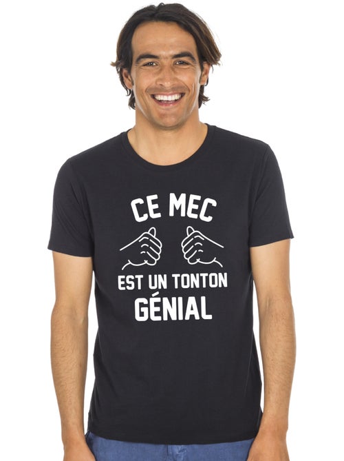 T-shirt Homme - CE MEC EST UN TONTON GÉNIAL - Kiabi