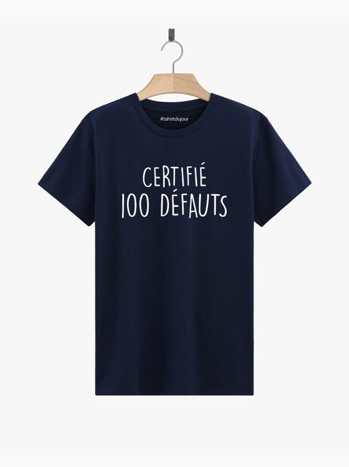 T-shirt Homme - CERTIFIE 100 DEFAUTS - Kiabi