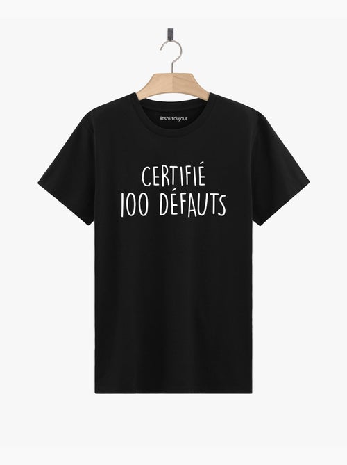 T-shirt Homme - CERTIFIE 100 DEFAUTS - Kiabi