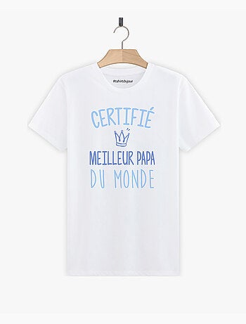 T-shirt Homme - CERTIFIE MEILLEUR PAPA
